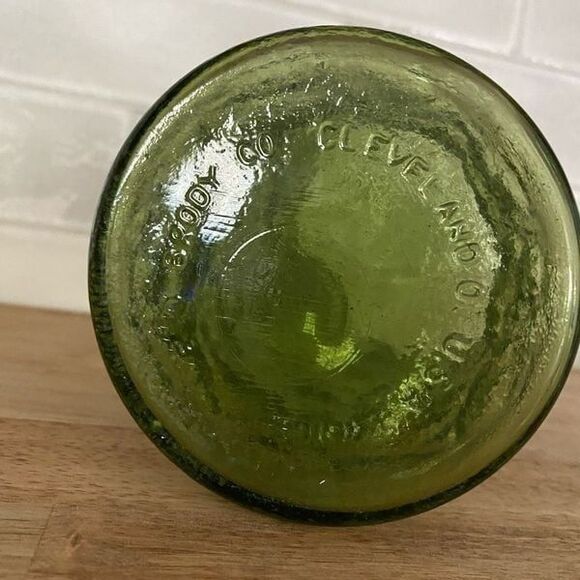 Vintage EO Brody Tall Green Crinkle Vase Home Decor Decorative MCM - Picture 5 of 9